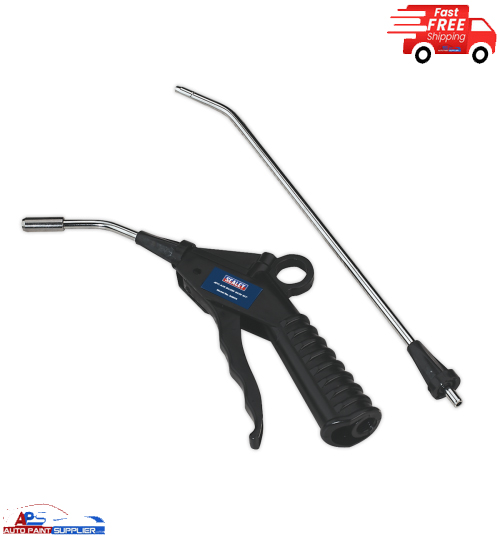 Air Blow Gun with Safety Nozzle & 2 Extensions